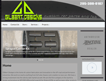 Tablet Screenshot of gilbert-designs.com